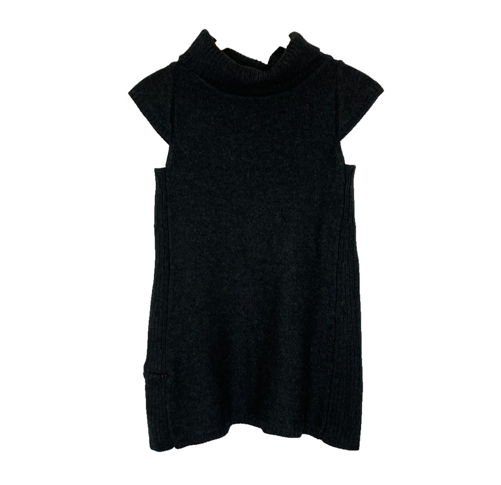 Women's Small Ibex Merino Wool Gray Cowl Neck Sweater